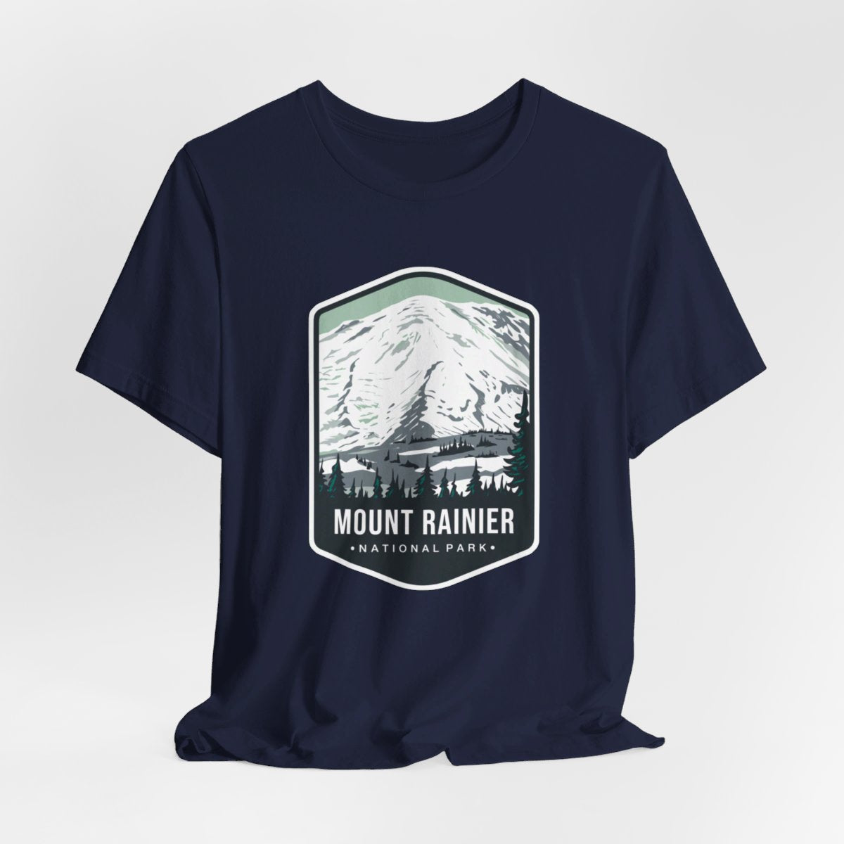 Mount Rainer National Park Color Badge 01 Short Sleeve Tee