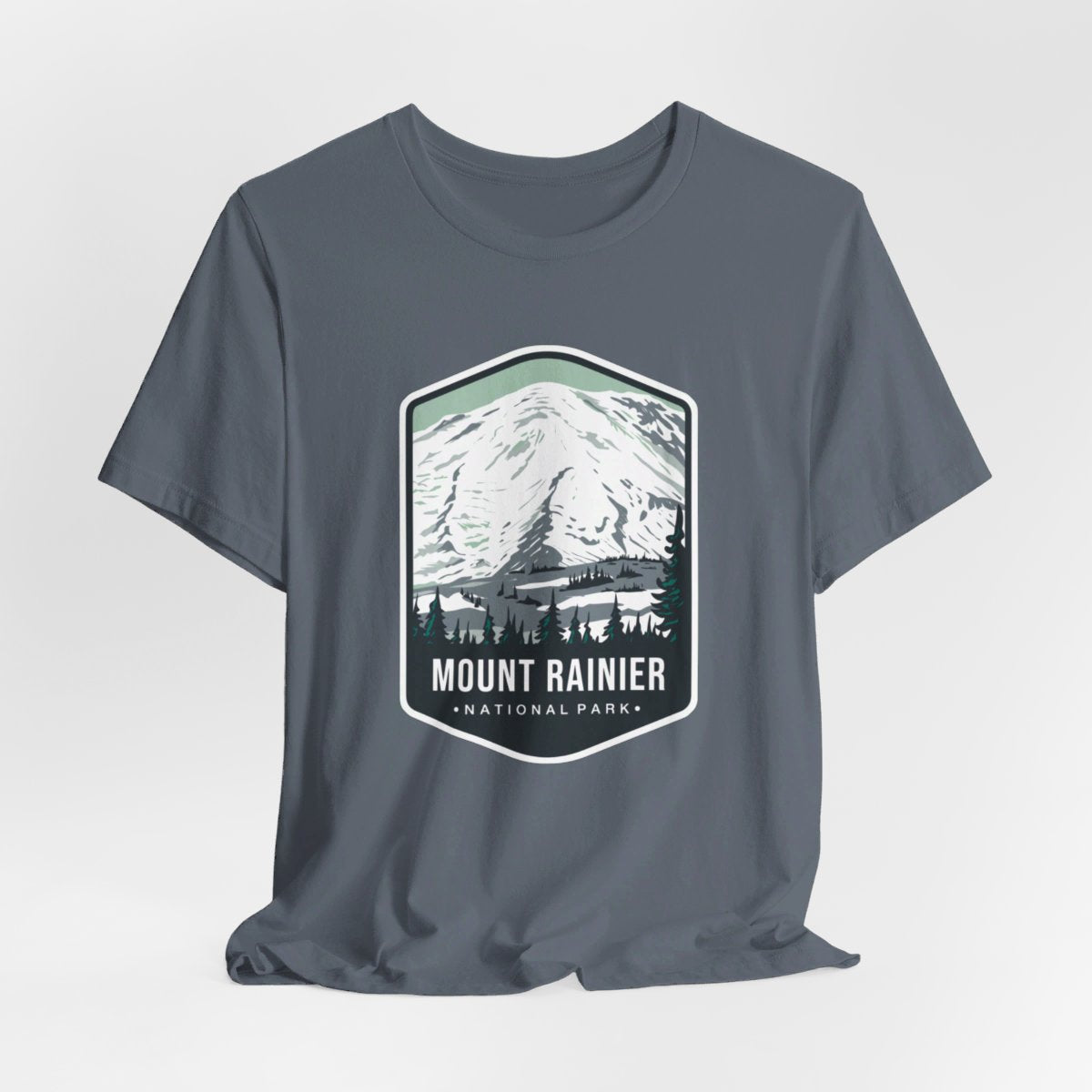 Mount Rainer National Park Color Badge 01 Short Sleeve Tee