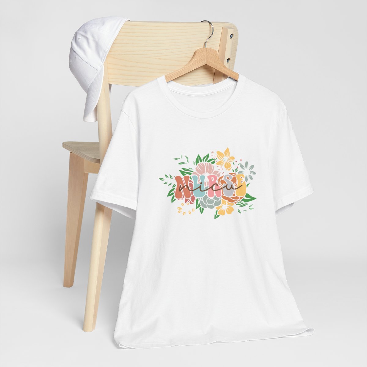 NICU Nurse Flower Short Sleeve Tee