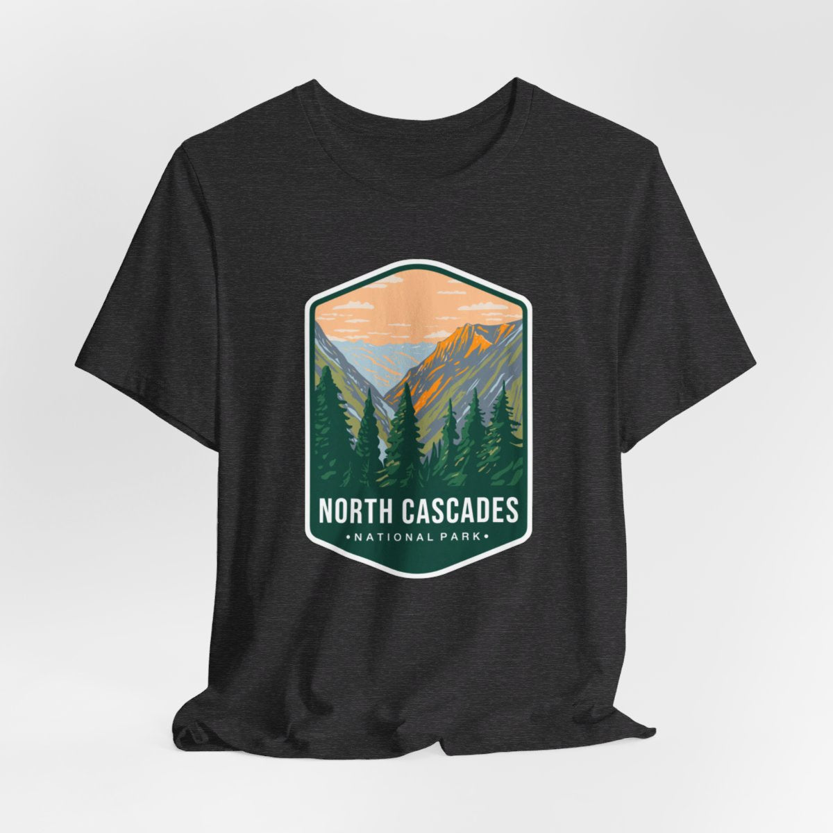 North Cascades National Park Color Badge 01 Short Sleeve Tee