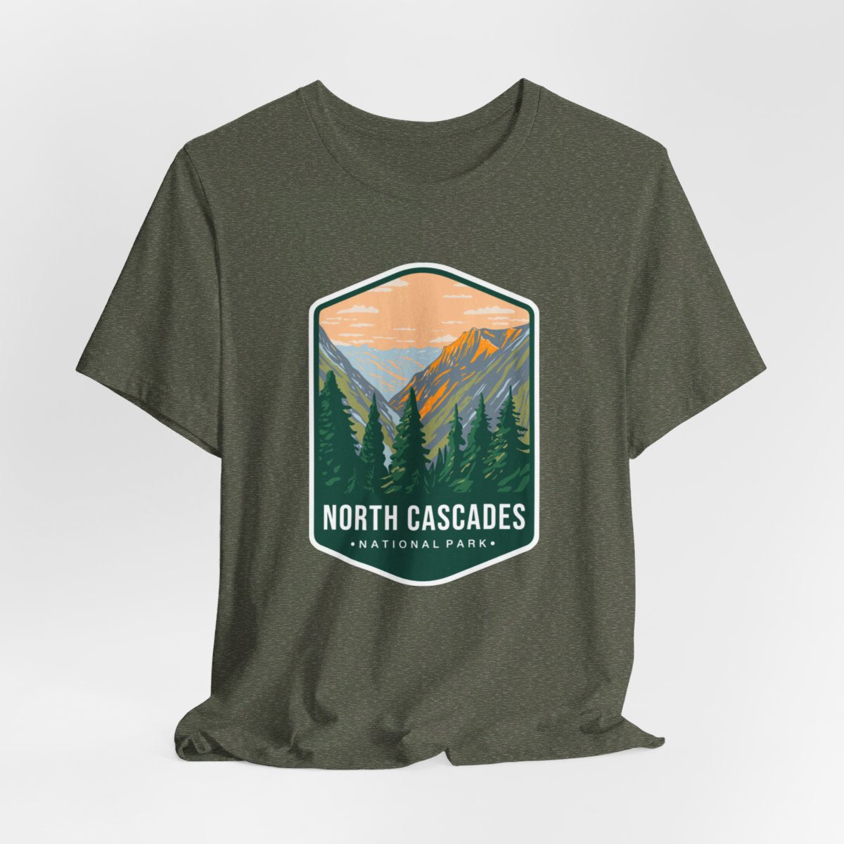 North Cascades National Park Color Badge 01 Short Sleeve Tee