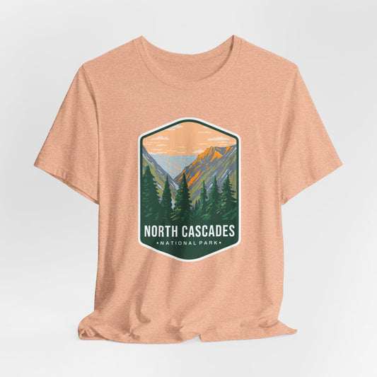 North Cascades National Park Color Badge 01 Short Sleeve Tee