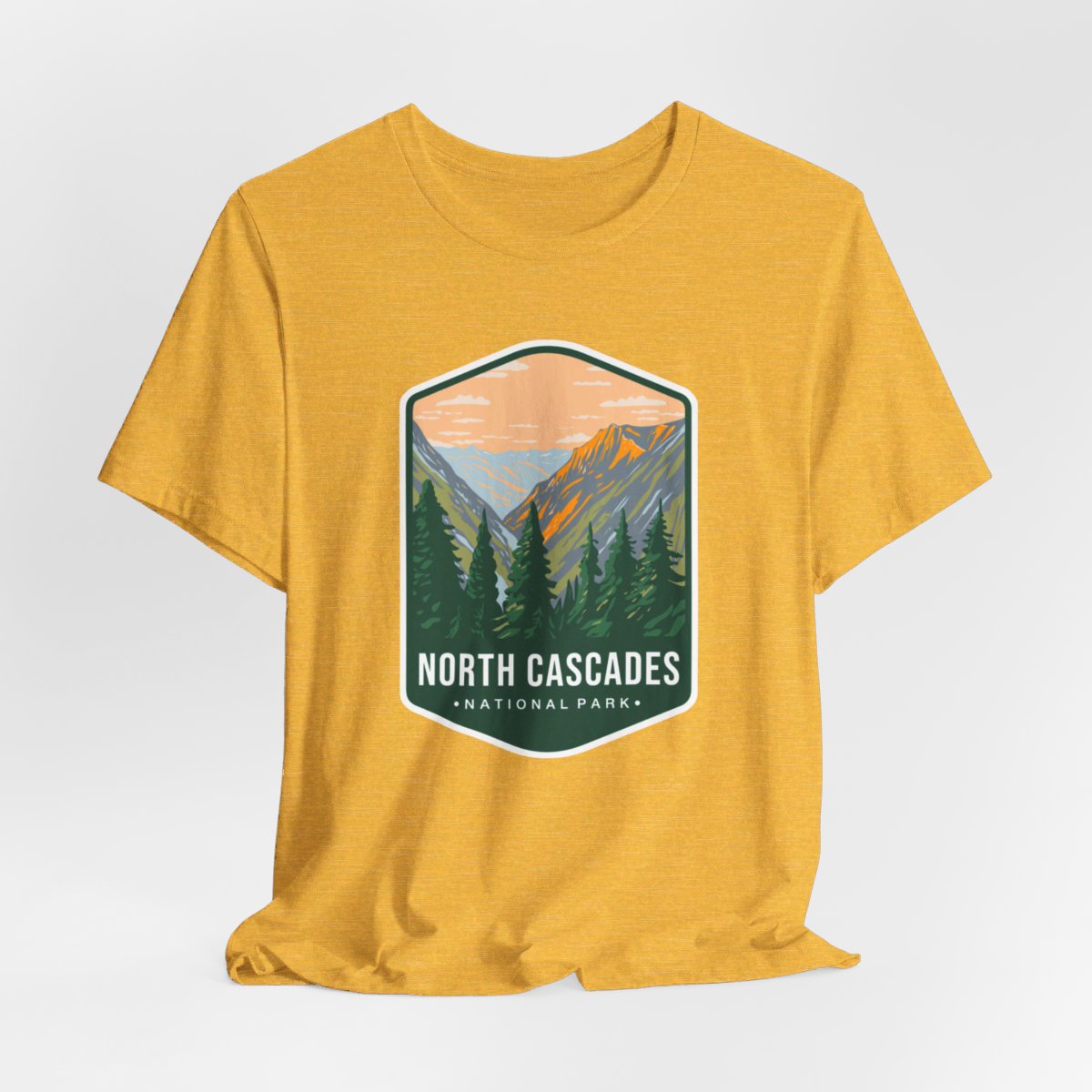 North Cascades National Park Color Badge 01 Short Sleeve Tee