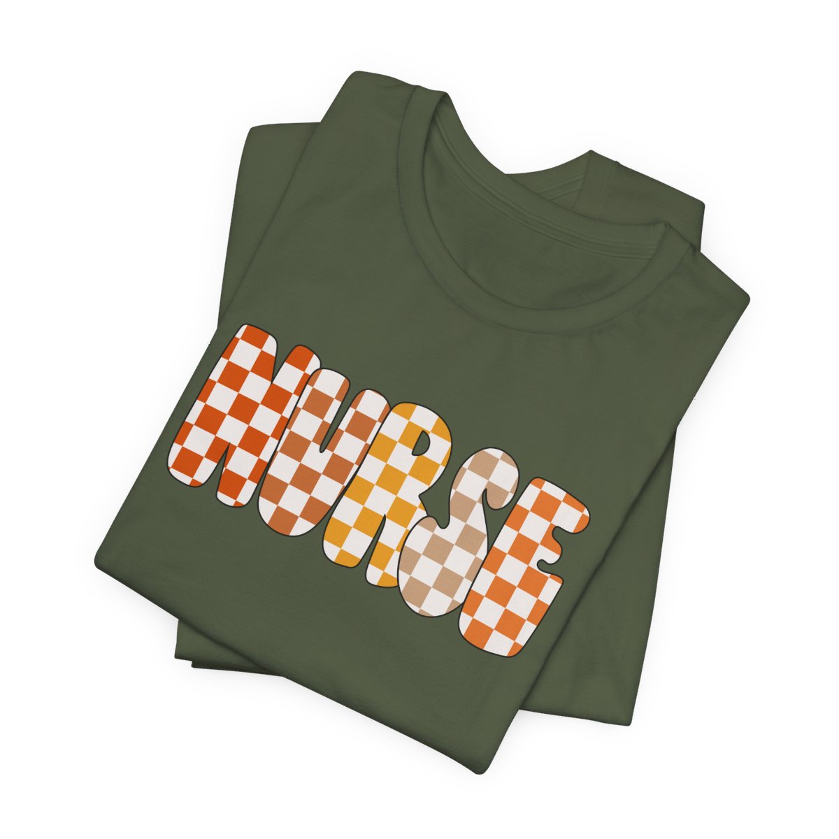 Nurse Checkered Fall Short Sleeve Tee