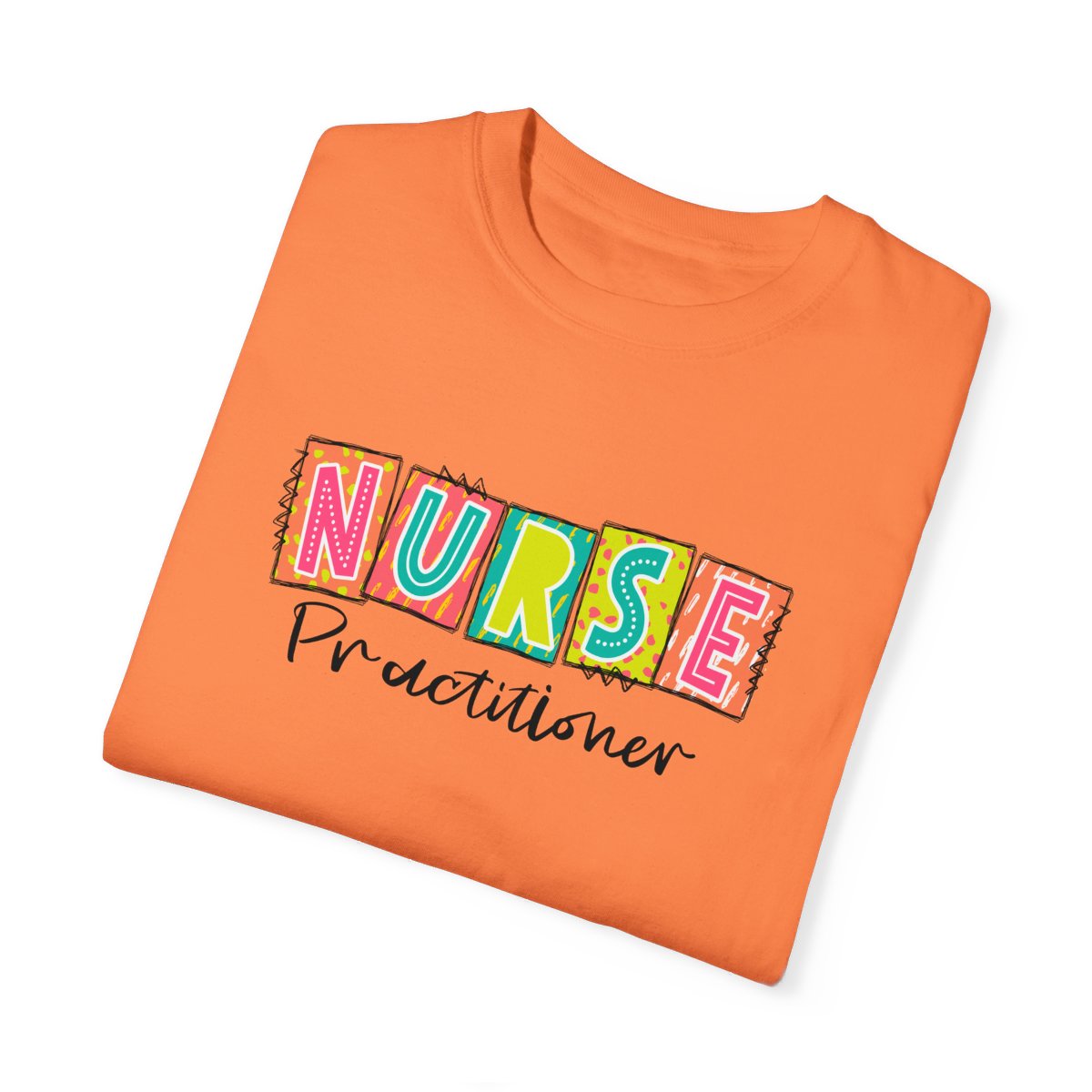 Nurse Practitioner Neon Blocks Short Sleeve Tee