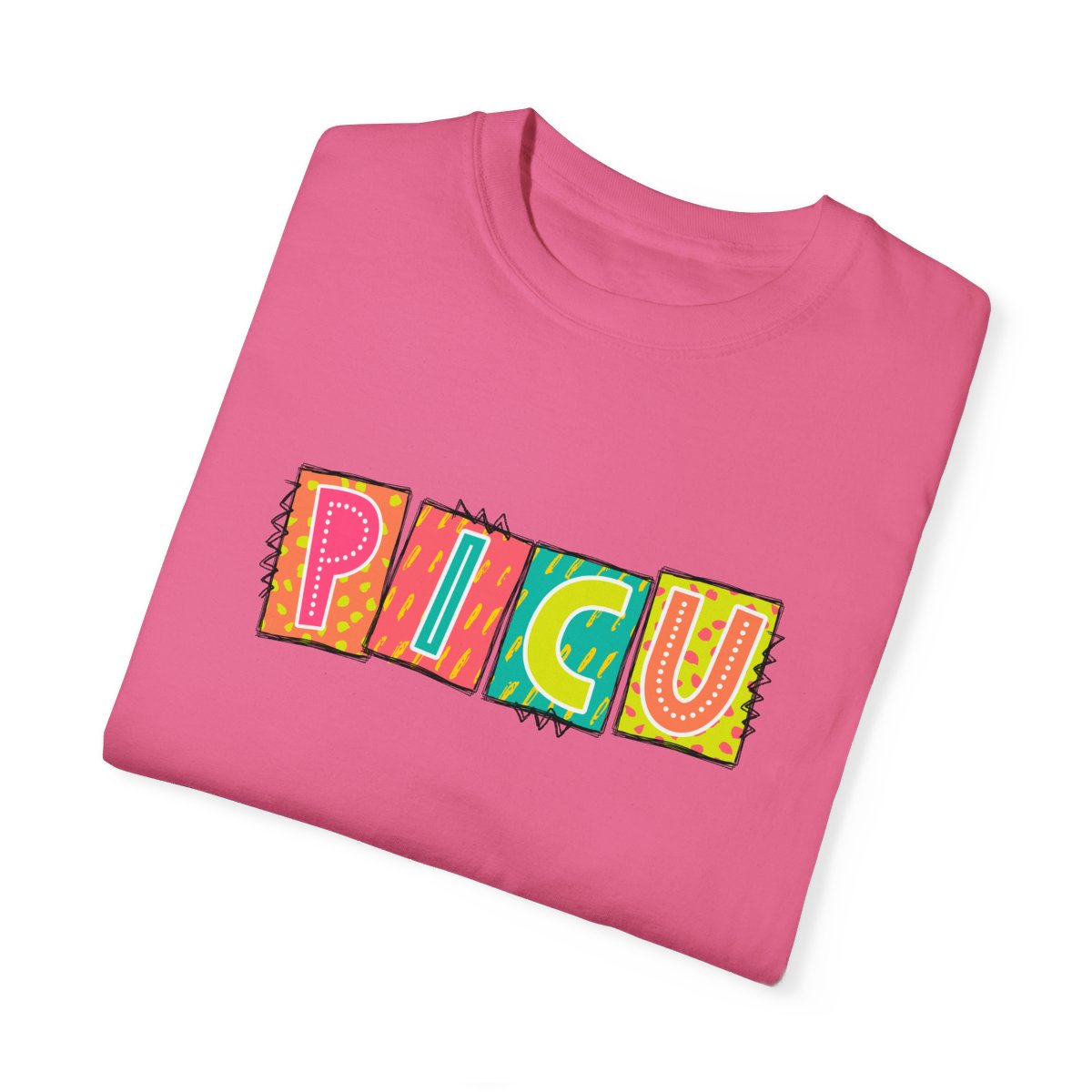 PICU Neon Blocks Short Sleeve Tee