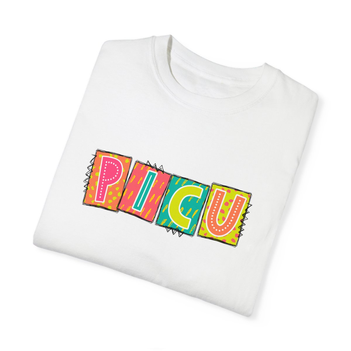 PICU Neon Blocks Short Sleeve Tee