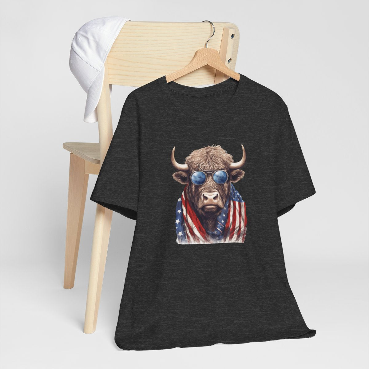 Patriotic Cow Short Sleeve Tee