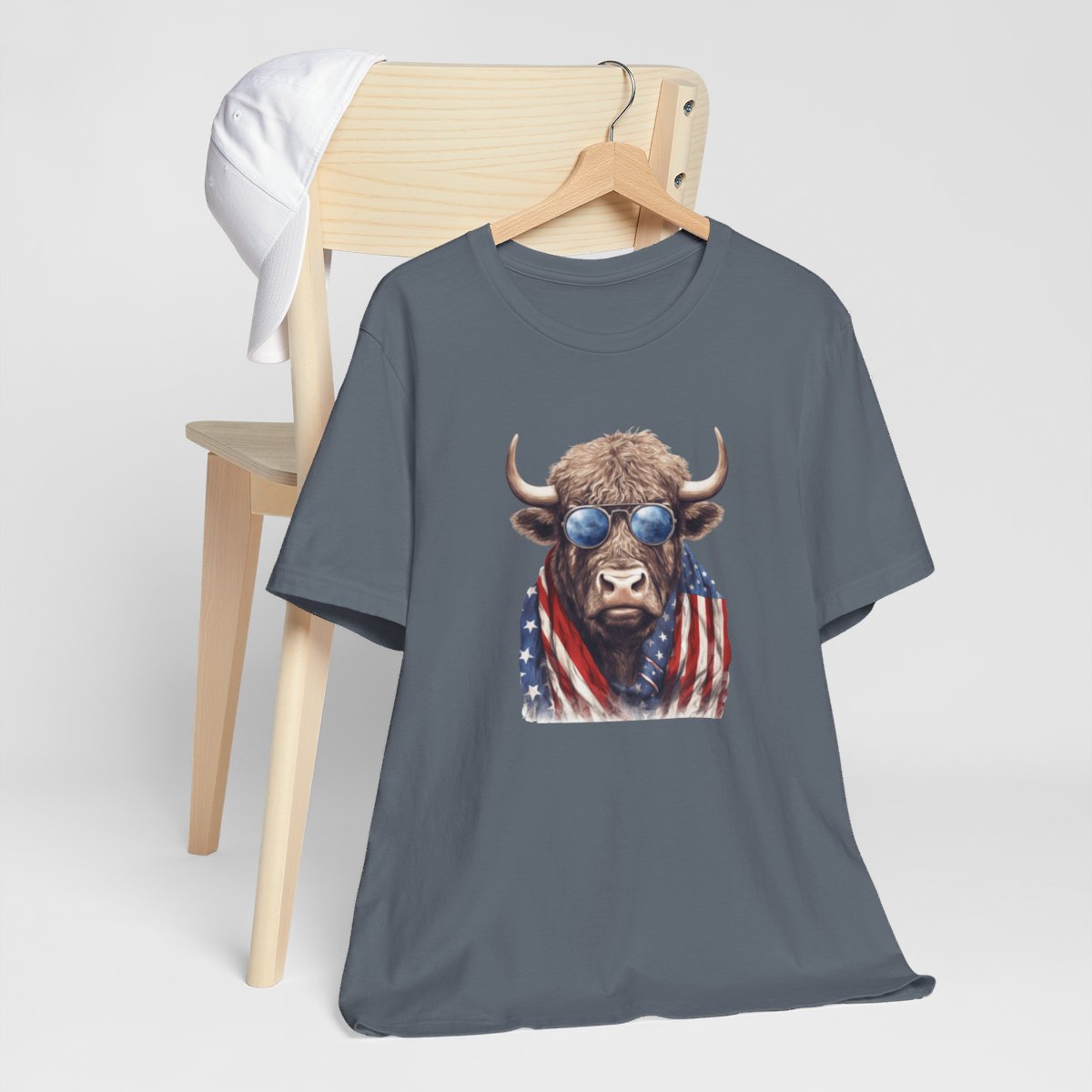Patriotic Cow Short Sleeve Tee