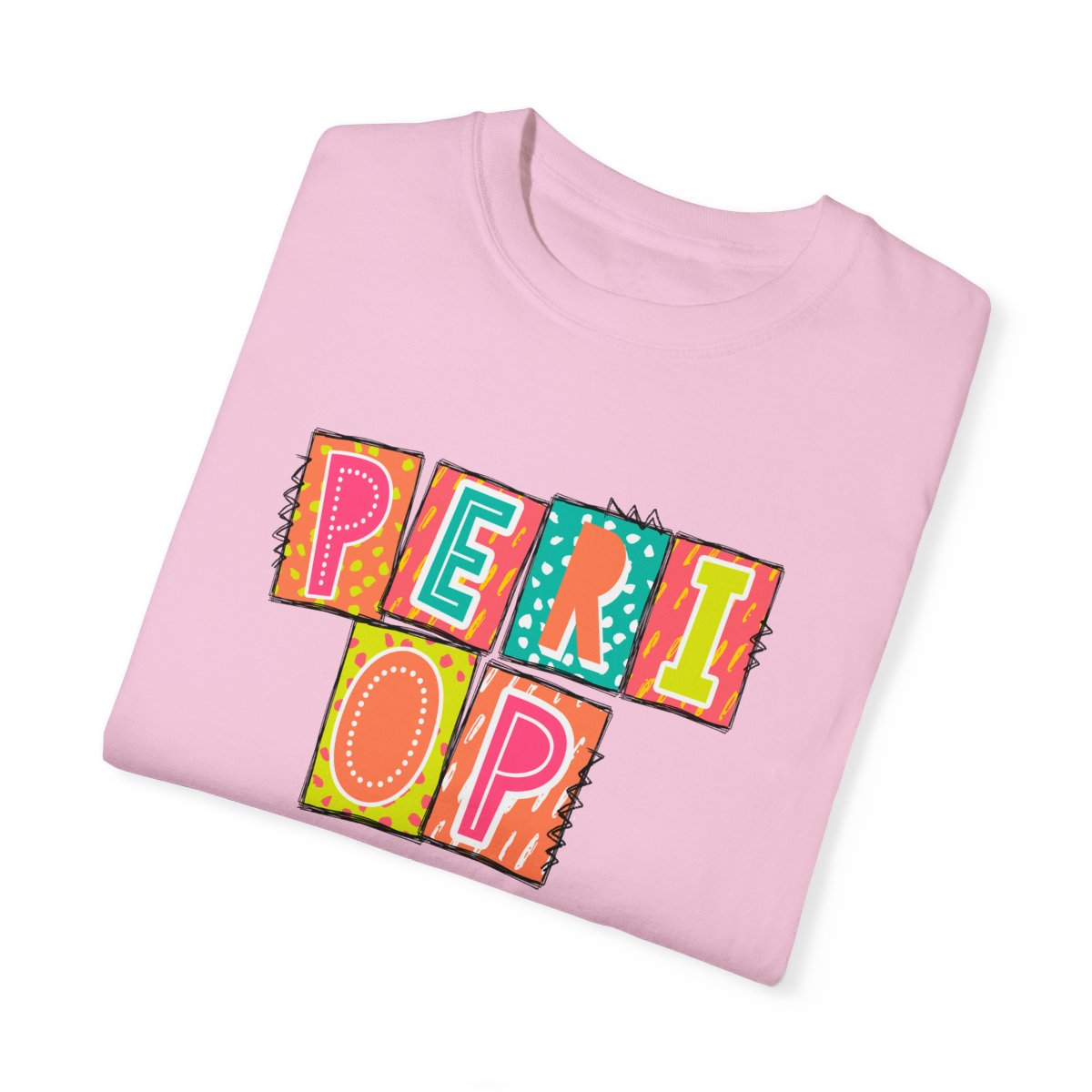 PeriOp Neon Blocks Short Sleeve Tee