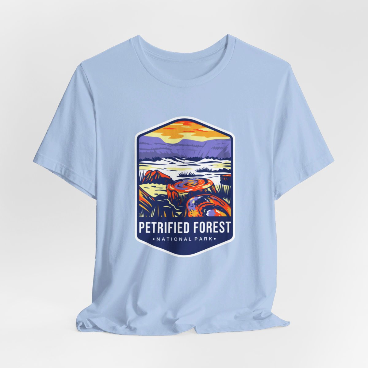 Petrified Forest 01 National Park Color Badge 01 Short Sleeve Tee