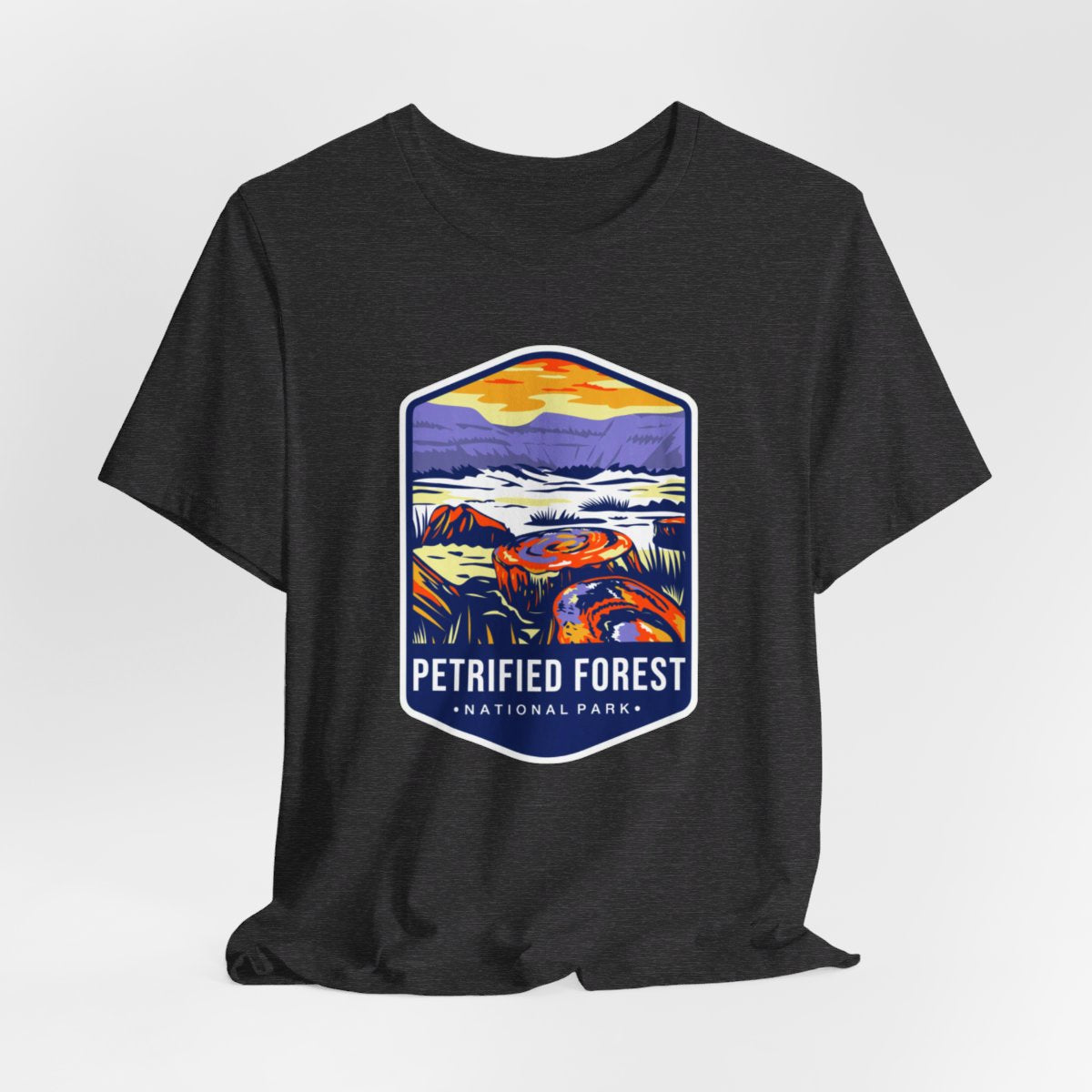 Petrified Forest 01 National Park Color Badge 01 Short Sleeve Tee
