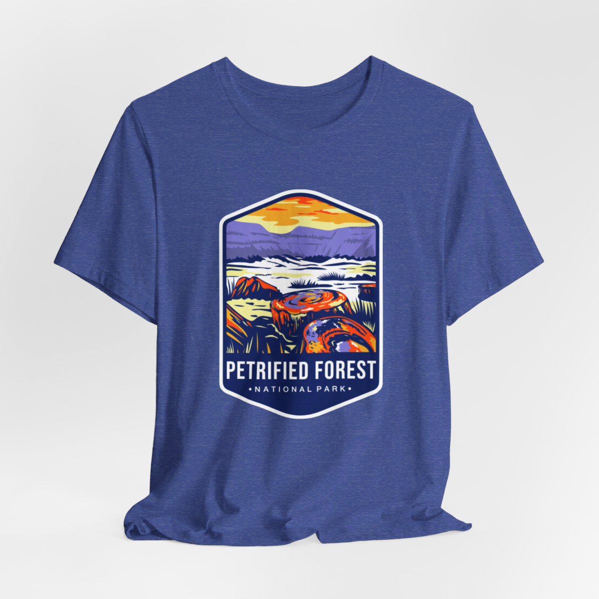 Petrified Forest 01 National Park Color Badge 01 Short Sleeve Tee