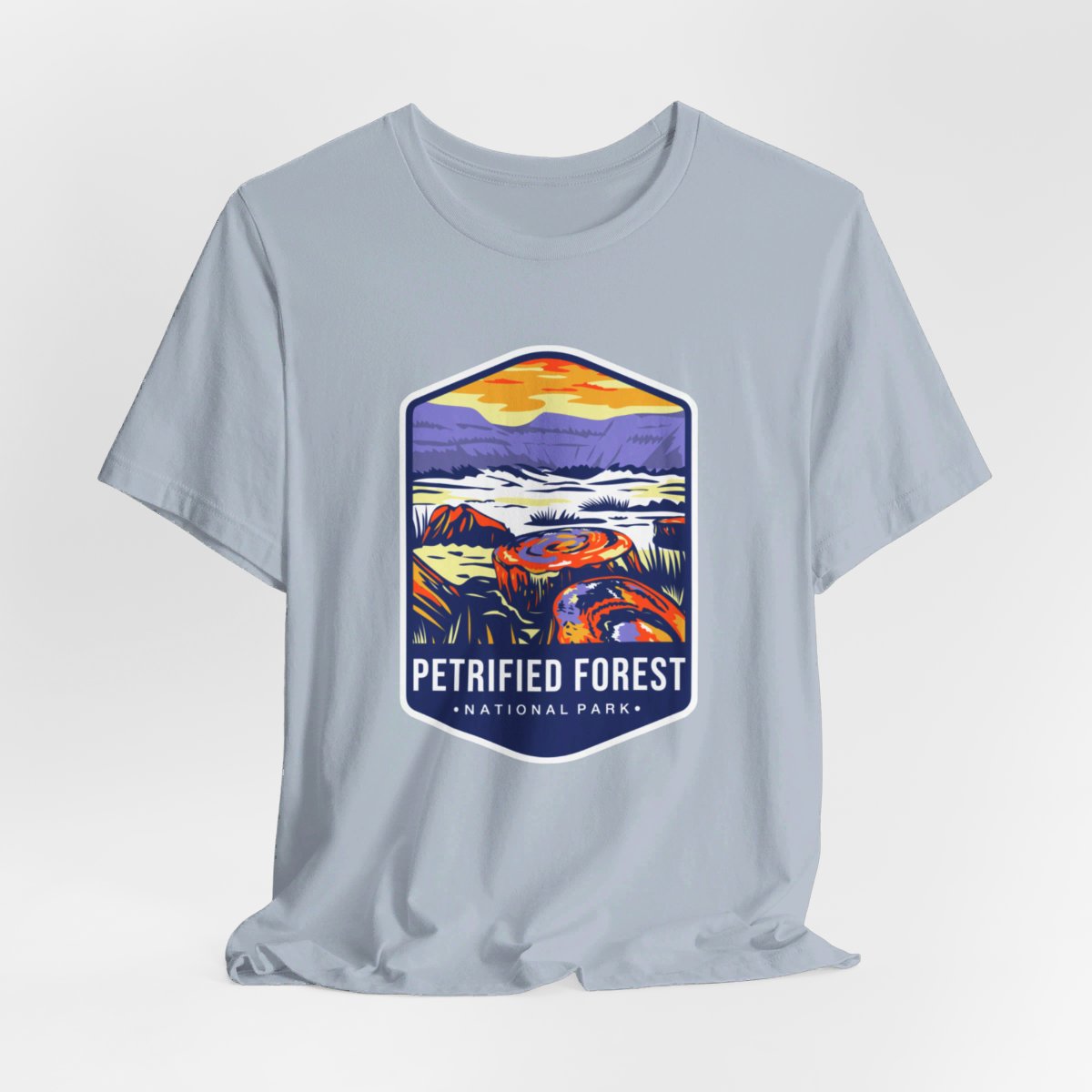 Petrified Forest 01 National Park Color Badge 01 Short Sleeve Tee