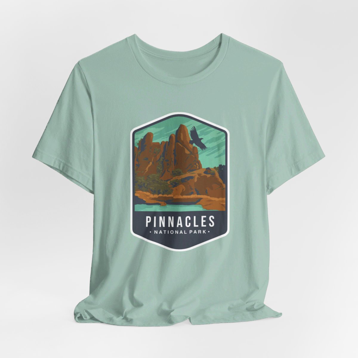 Pinnacles National Park Color Badge 01 Short Sleeve Tee