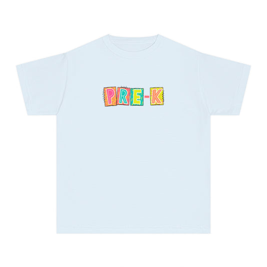 Pre-K Neon Blocks Youth Short Sleeve Tee