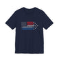 Red White and Blue Flyover Short Sleeve Tee