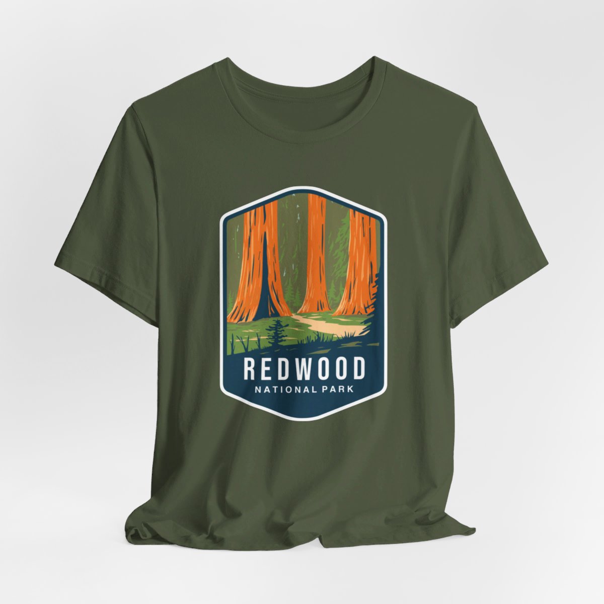 Redwood National Park Color Badge 01 Short Sleeve Tee