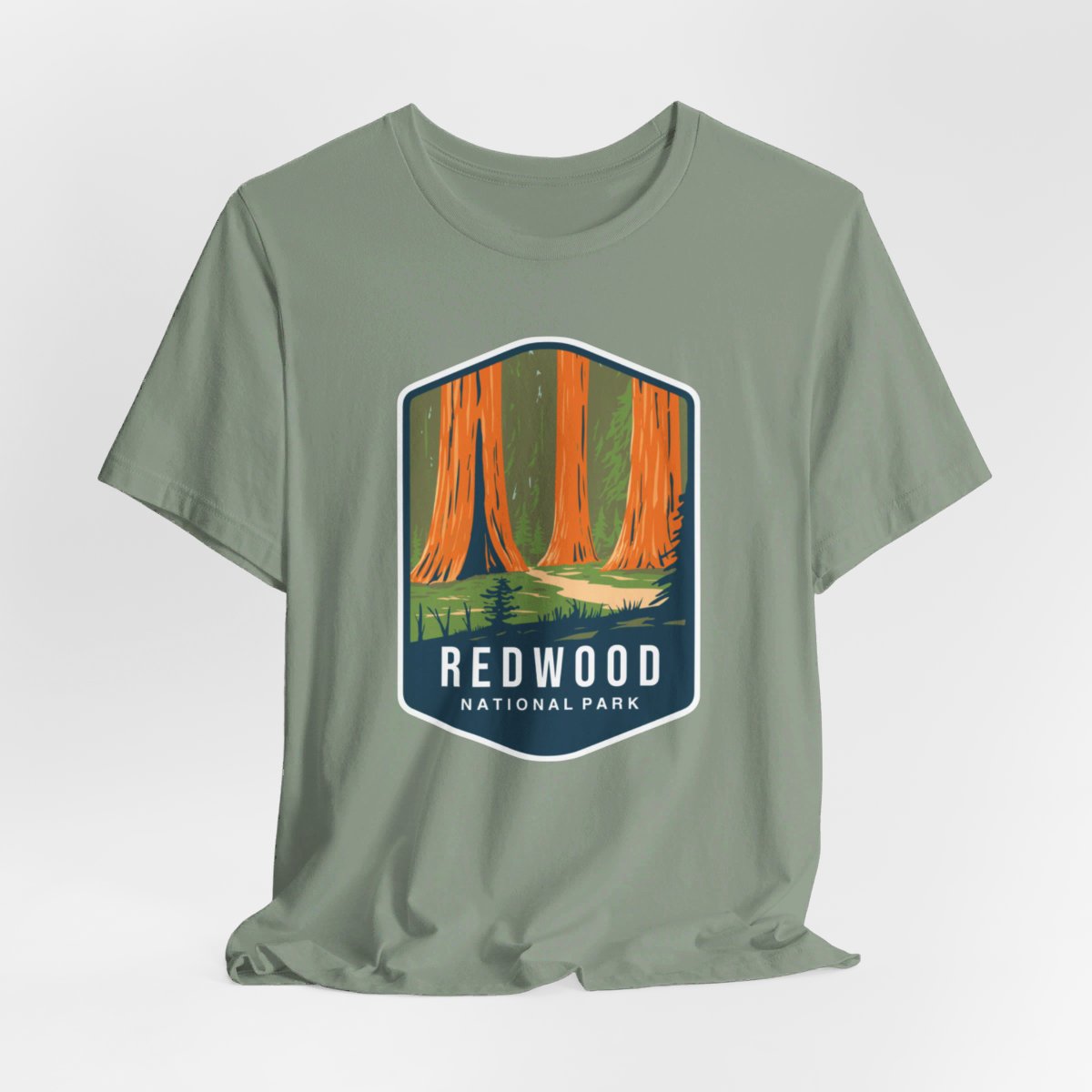 Redwood National Park Color Badge 01 Short Sleeve Tee