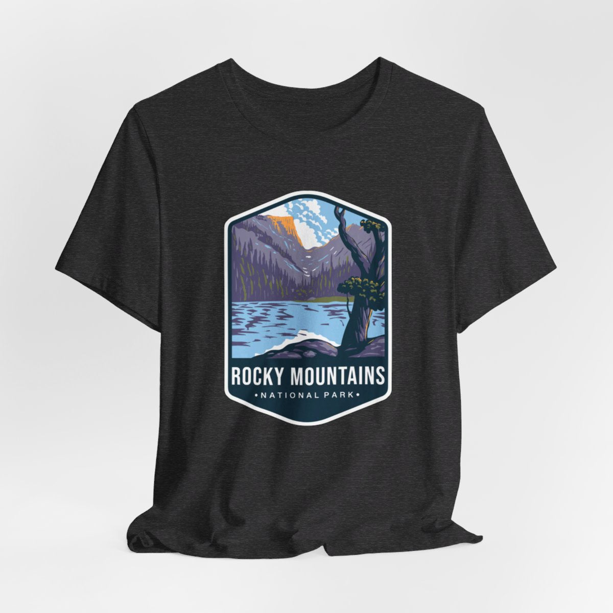 Rocky Mountains National Park Color Badge 01 Short Sleeve Tee
