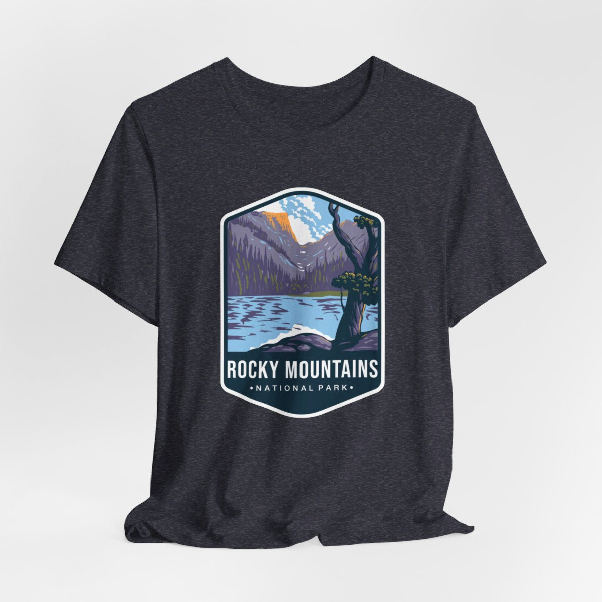 Rocky Mountains National Park Color Badge 01 Short Sleeve Tee