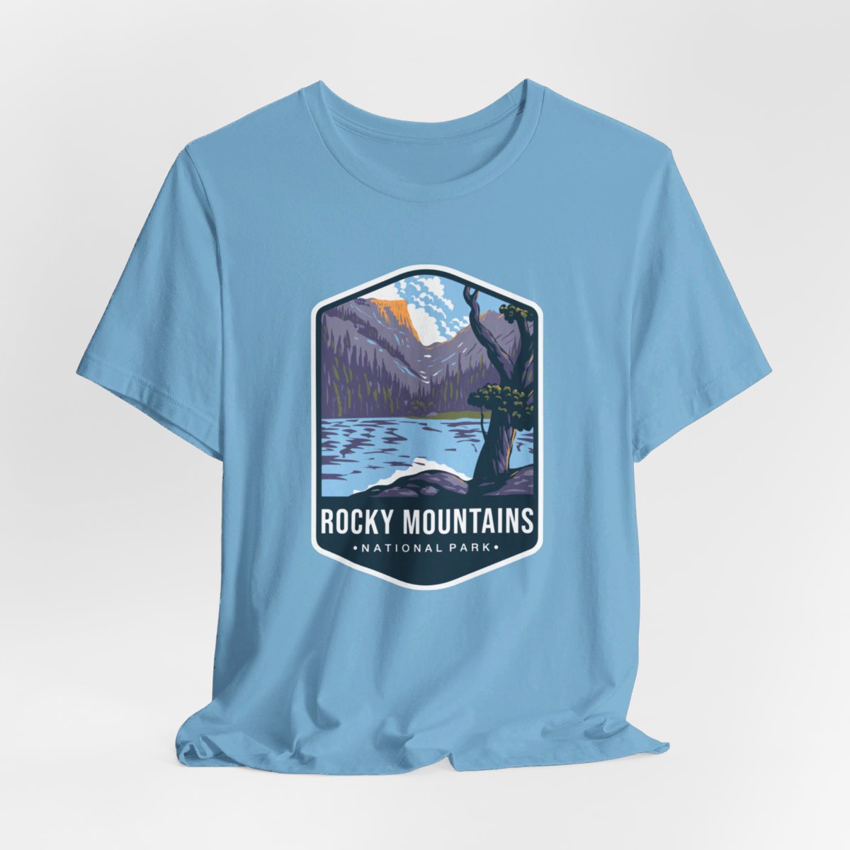 Rocky Mountains National Park Color Badge 01 Short Sleeve Tee