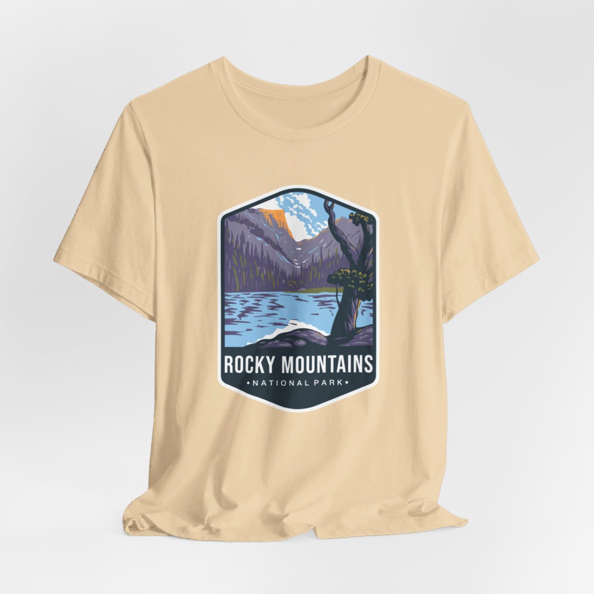 Rocky Mountains National Park Color Badge 01 Short Sleeve Tee