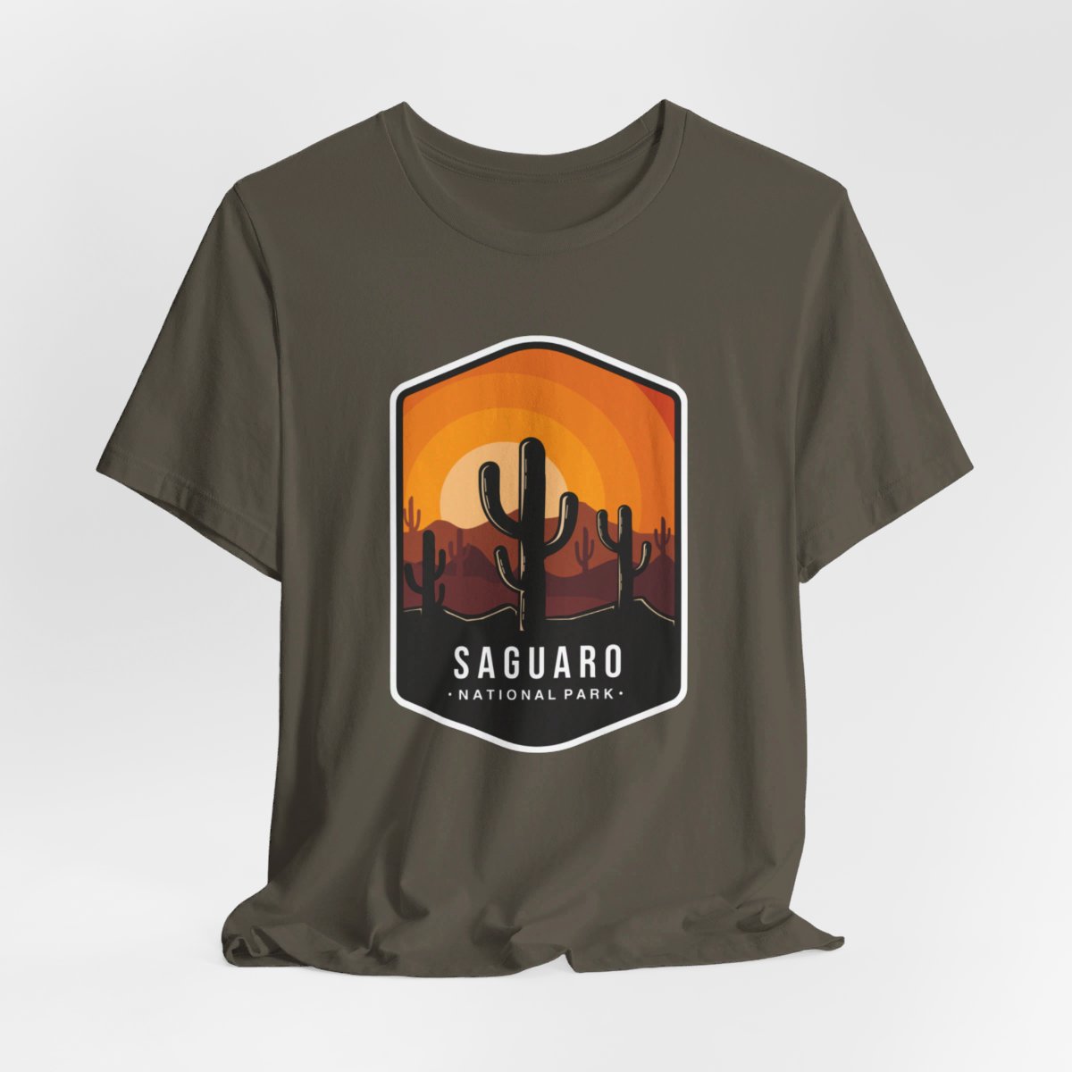 Saguaro National Park Color Badge 01 Short Sleeve Tee