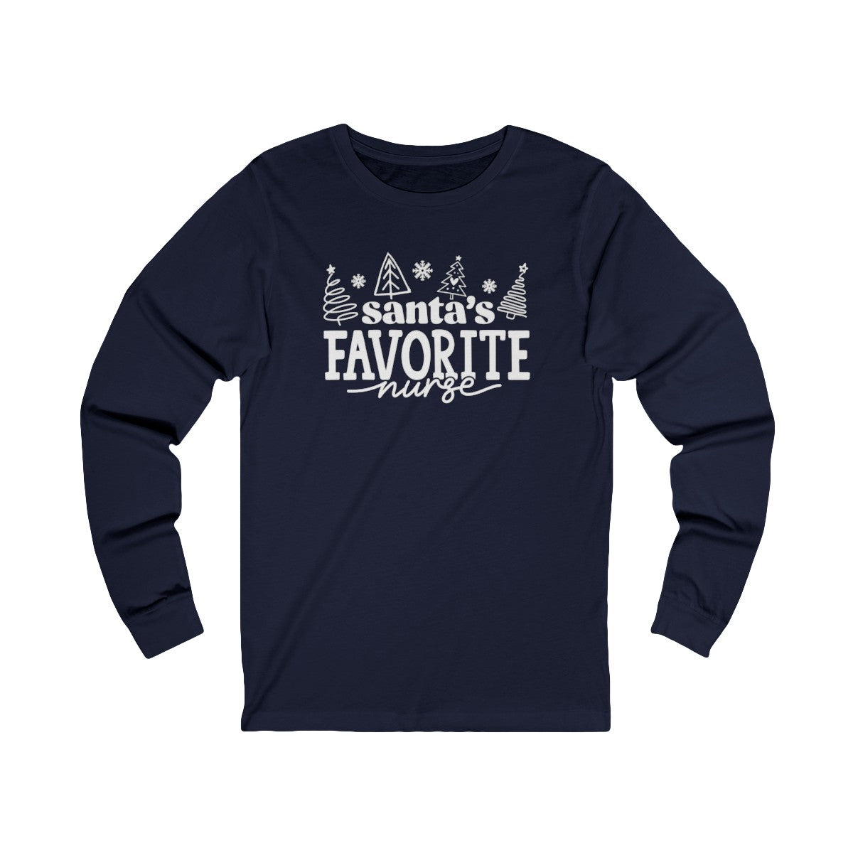 Santas Favorite Nurse Long Sleeve Tee