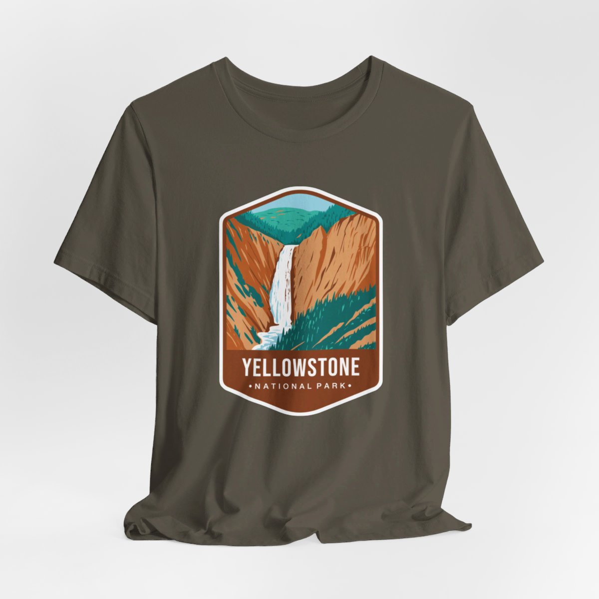 Yellowstone National Park Color Badge 01 Short Sleeve Tee