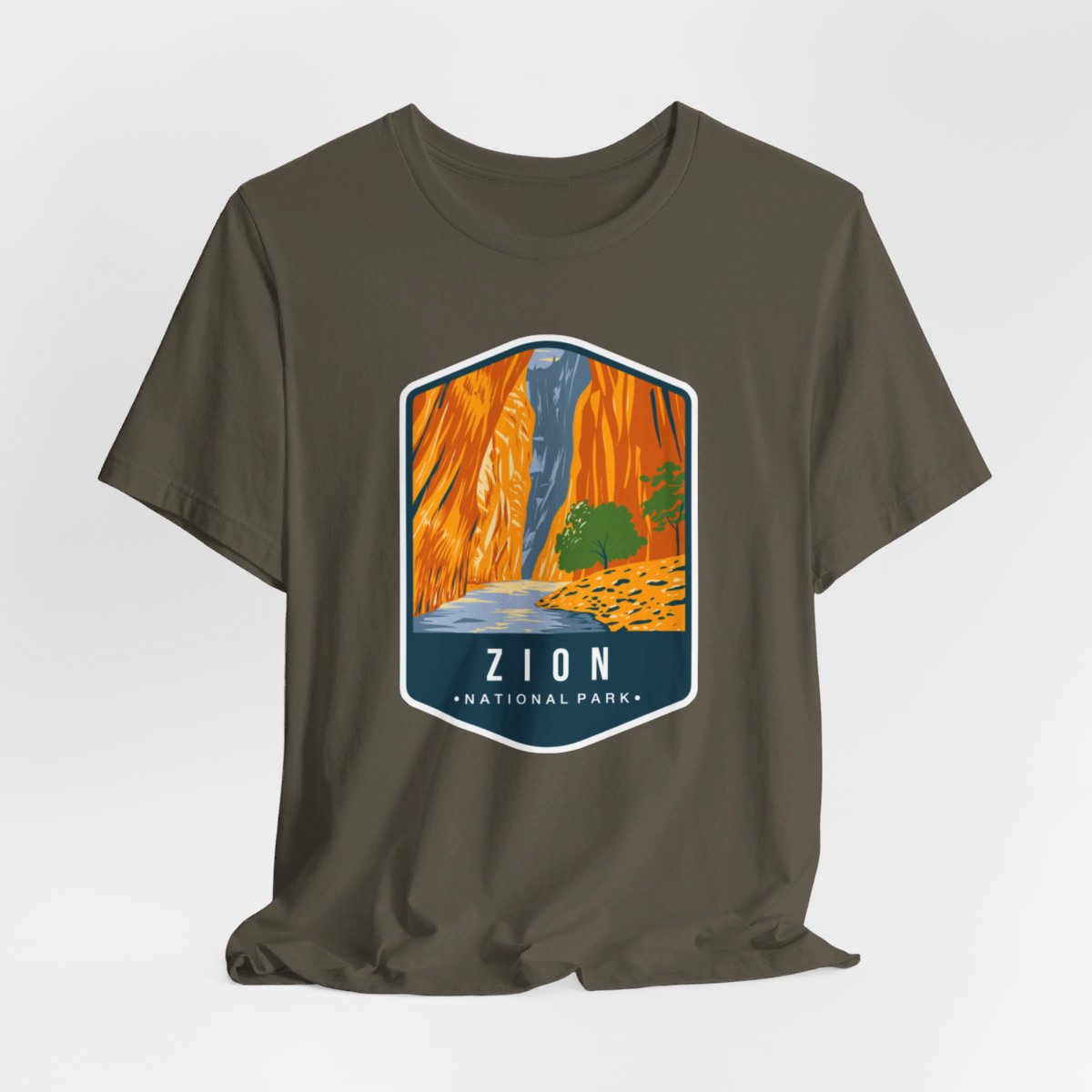 Zion National Park Color Badge 01 Short Sleeve Tee