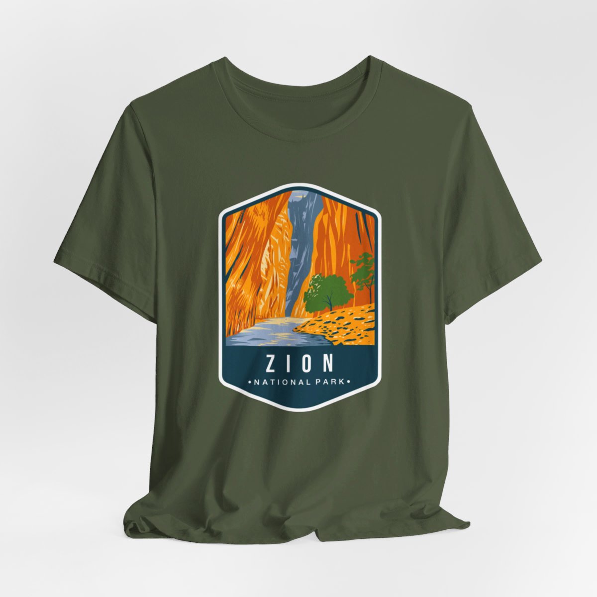 Zion National Park Color Badge 01 Short Sleeve Tee