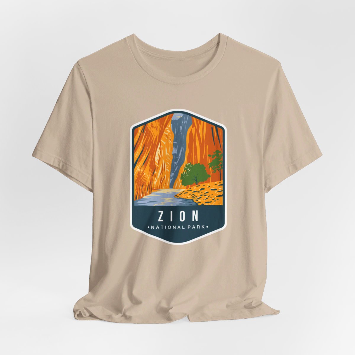 Zion National Park Color Badge 01 Short Sleeve Tee
