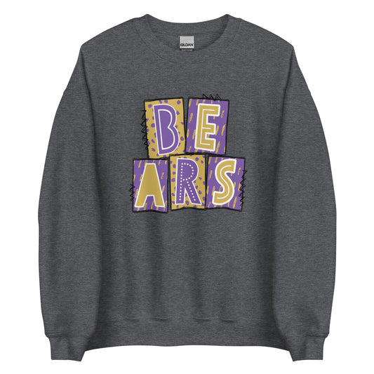 BEARS Purple and Gold Sweatshirt