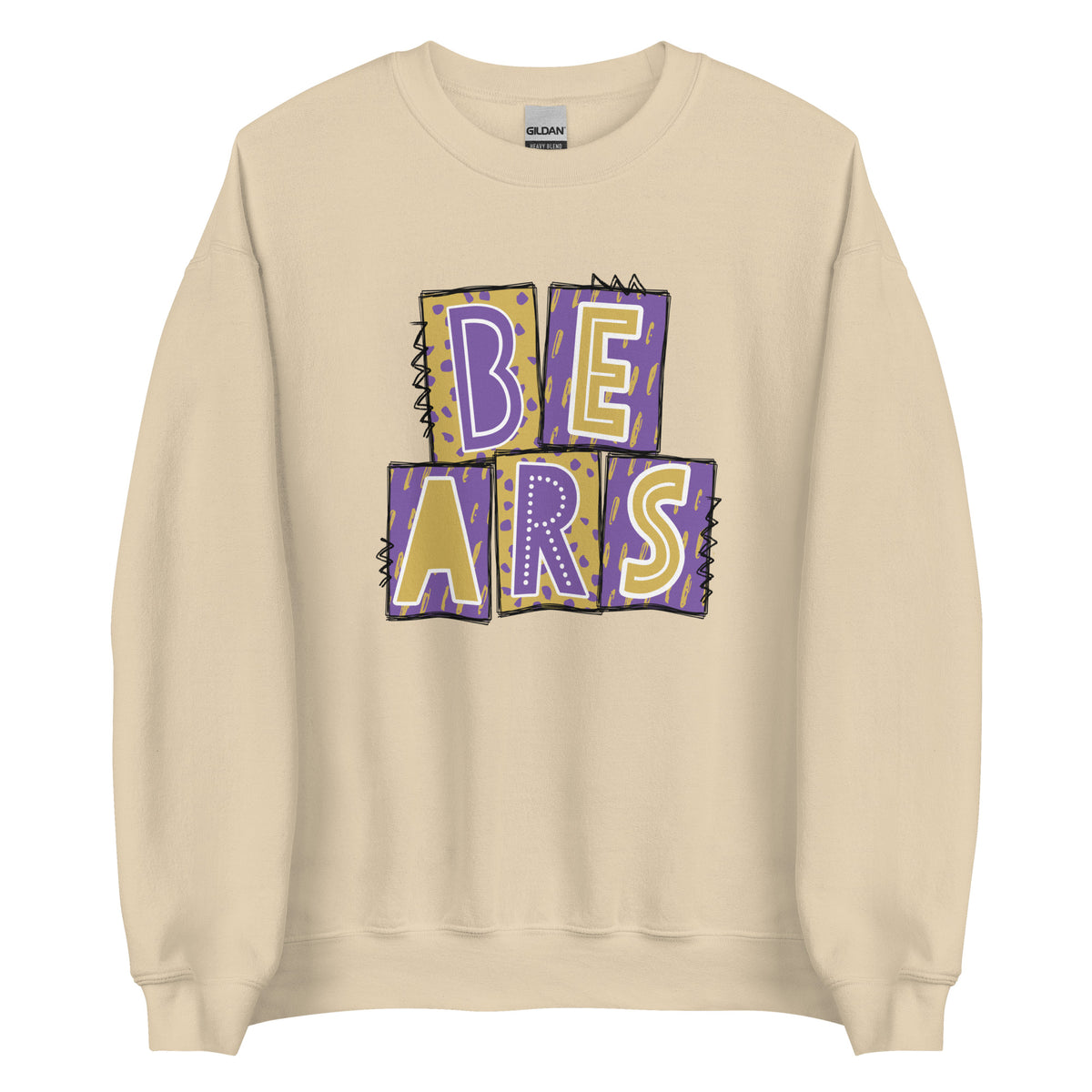 BEARS Purple and Gold Sweatshirt