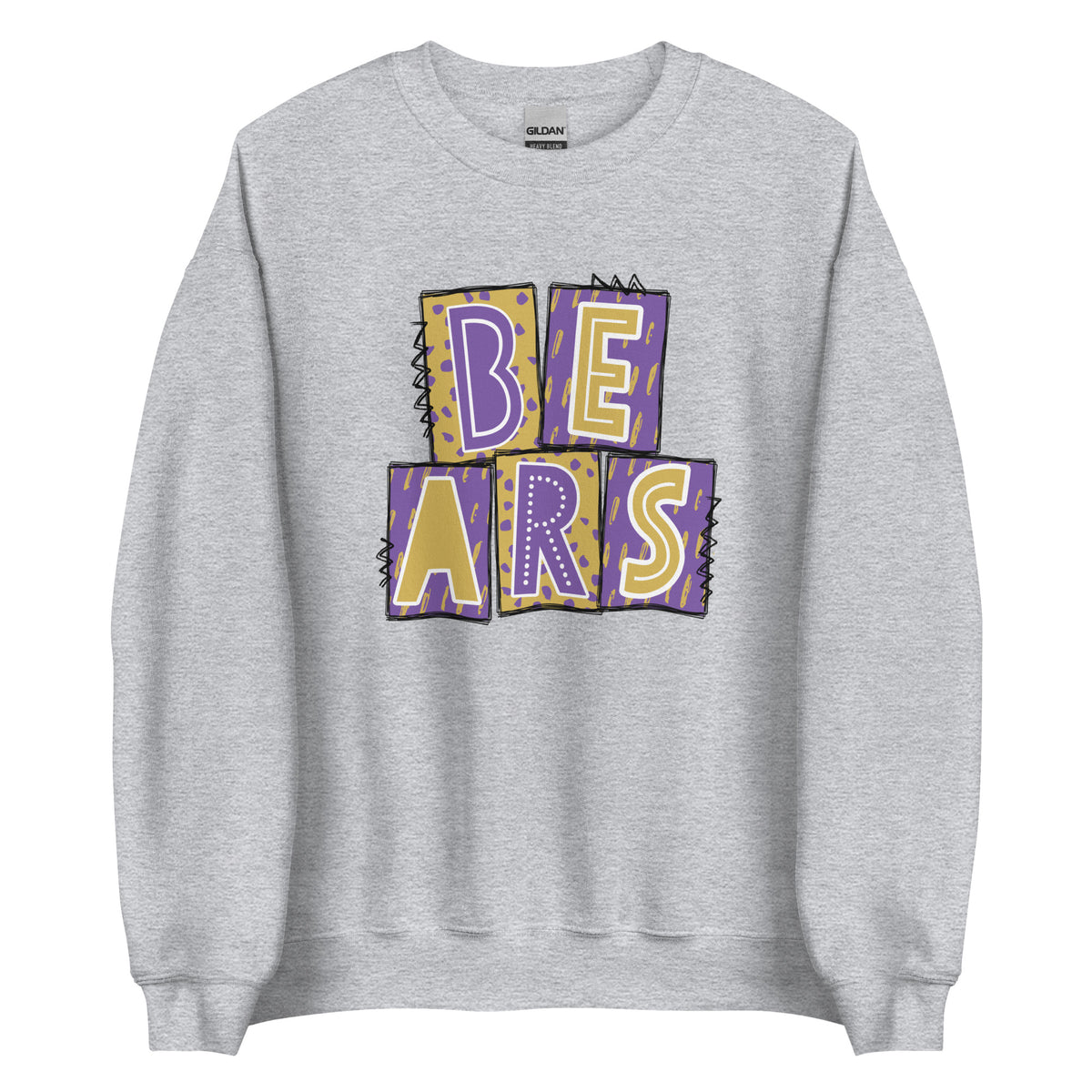 BEARS Purple and Gold Sweatshirt