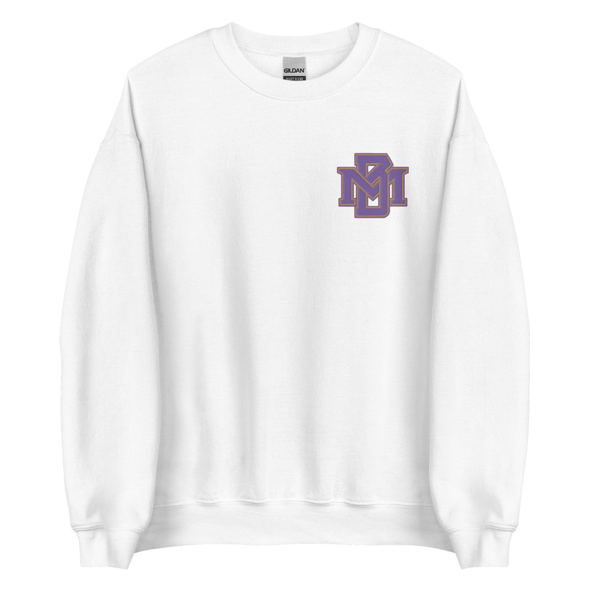 MB Purple and Gold Embroidered Sweatshirt