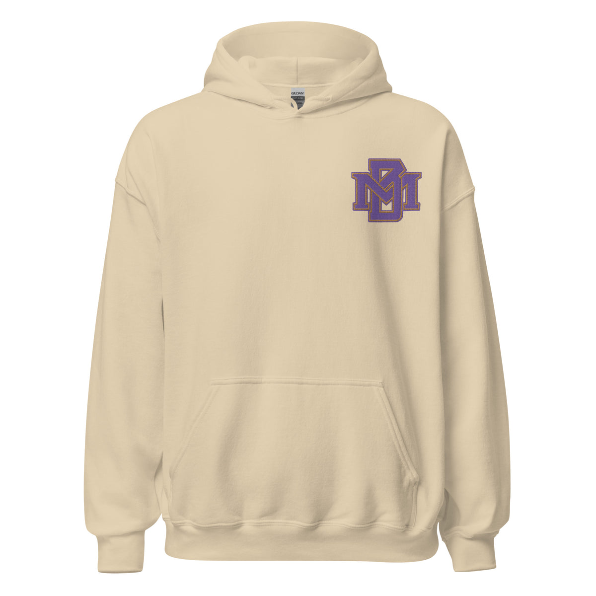 MB Purple and Gold Embroidered Hoodie